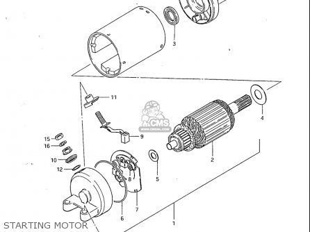 Suzuki Gs450 Ga 1982-1983 (usa) parts list partsmanual partsfiche