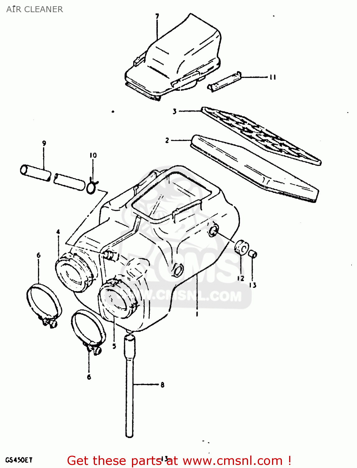 AIR CLEANER GS450E 1980 (T) (E01 E02 E04 E17 E18 E21 E22 E24 E25 E34 E39)