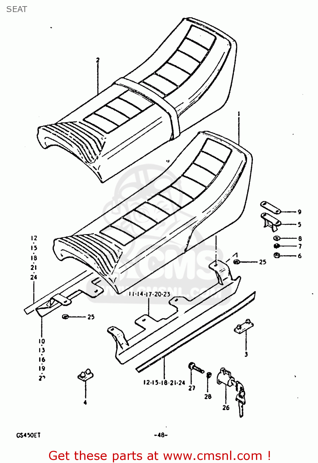 SEAT GS450E 1980 (T) (E01 E02 E04 E17 E18 E21 E22 E24 E25 E34 E39)