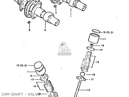 CAM SHAFT - VALVE - GS450E 1980 (T) (E01 E02 E04 E17 E18 E21 E22 E24 E25 E34 E39)