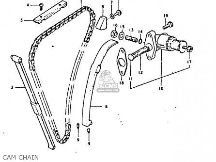 CAM CHAIN - GS450E 1980 (T) (E01 E02 E04 E17 E18 E21 E22 E24 E25 E34 E39)