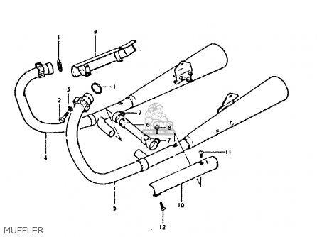MUFFLER - GS450E 1980 (T) (E01 E02 E04 E17 E18 E21 E22 E24 E25 E34 E39)