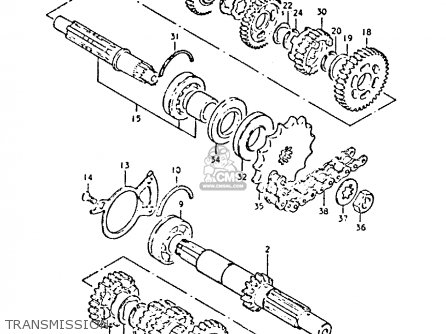 TRANSMISSION - GS450E 1980 (T) (E01 E02 E04 E17 E18 E21 E22 E24 E25 E34 E39)