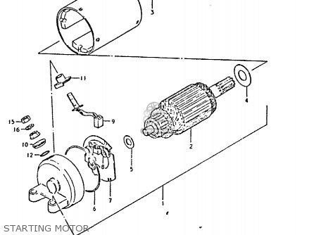 STARTING MOTOR - GS450E 1980 (T) (E01 E02 E04 E17 E18 E21 E22 E24 E25 E34 E39)
