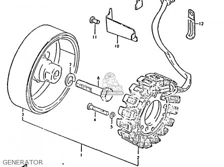 GENERATOR - GS450E 1980 (T) (E01 E02 E04 E17 E18 E21 E22 E24 E25 E34 E39)
