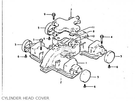 CYLINDER HEAD COVER - GS450E 1980 (T) (E01 E02 E04 E17 E18 E21 E22 E24 E25 E34 E39)