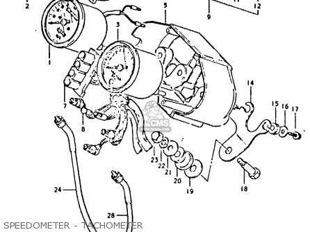 SPEEDOMETER - TACHOMETER - GS450E 1980 (T) (E01 E02 E04 E17 E18 E21 E22 E24 E25 E34 E39)