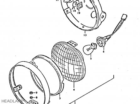 HEADLAMP - GS450E 1980 (T) (E01 E02 E04 E17 E18 E21 E22 E24 E25 E34 E39)