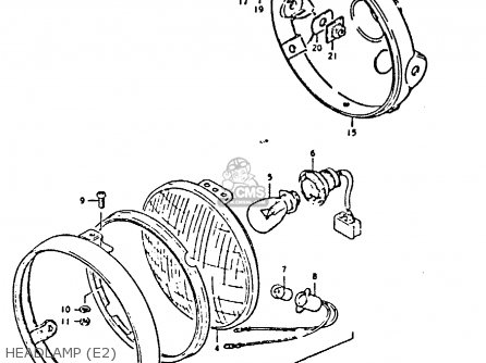 HEADLAMP (E2) - GS450E 1980 (T) (E01 E02 E04 E17 E18 E21 E22 E24 E25 E34 E39)