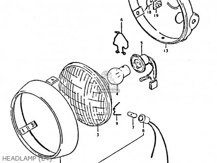 HEADLAMP (E4) - GS450E 1980 (T) (E01 E02 E04 E17 E18 E21 E22 E24 E25 E34 E39)