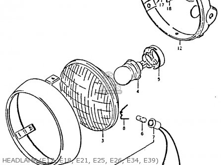 HEADLAMP (E17, E18, E21, E25, E26, E34, E39) - GS450E 1980 (T) (E01 E02 E04 E17 E18 E21 E22 E24 E25 E34 E39)