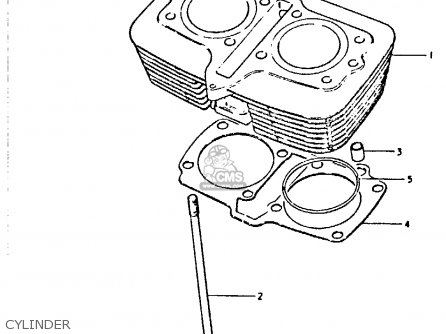 CYLINDER - GS450E 1980 (T) (E01 E02 E04 E17 E18 E21 E22 E24 E25 E34 E39)