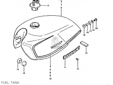 FUEL TANK - GS450E 1980 (T) (E01 E02 E04 E17 E18 E21 E22 E24 E25 E34 E39)