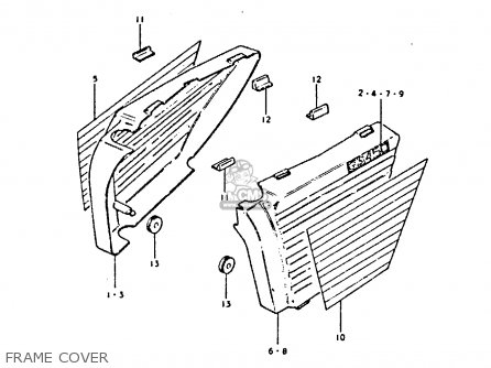 FRAME COVER - GS450E 1980 (T) (E01 E02 E04 E17 E18 E21 E22 E24 E25 E34 E39)