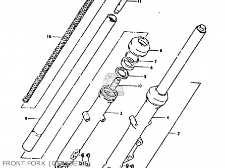 FRONT FORK (GS450ET.T) - GS450E 1980 (T) (E01 E02 E04 E17 E18 E21 E22 E24 E25 E34 E39)