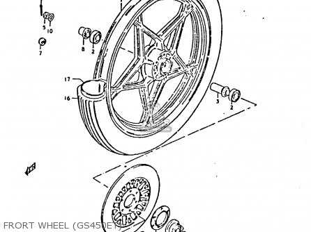 FRORT WHEEL (GS450ET) - GS450E 1980 (T) (E01 E02 E04 E17 E18 E21 E22 E24 E25 E34 E39)