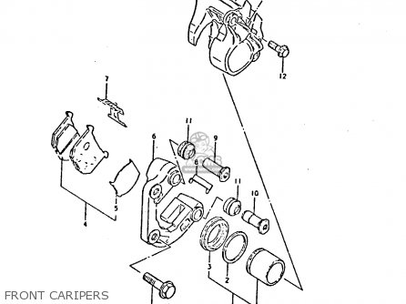 FRONT CARIPERS - GS450E 1980 (T) (E01 E02 E04 E17 E18 E21 E22 E24 E25 E34 E39)
