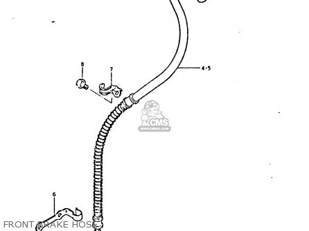 FRONT BRAKE HOSE - GS450E 1980 (T) (E01 E02 E04 E17 E18 E21 E22 E24 E25 E34 E39)