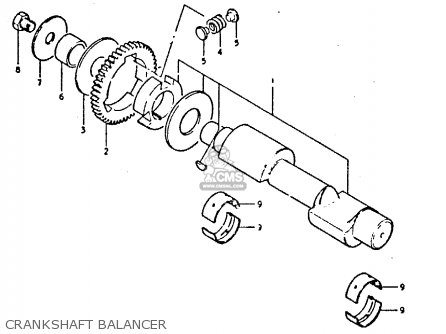 CRANKSHAFT BALANCER - GS450E 1980 (T) (E01 E02 E04 E17 E18 E21 E22 E24 E25 E34 E39)