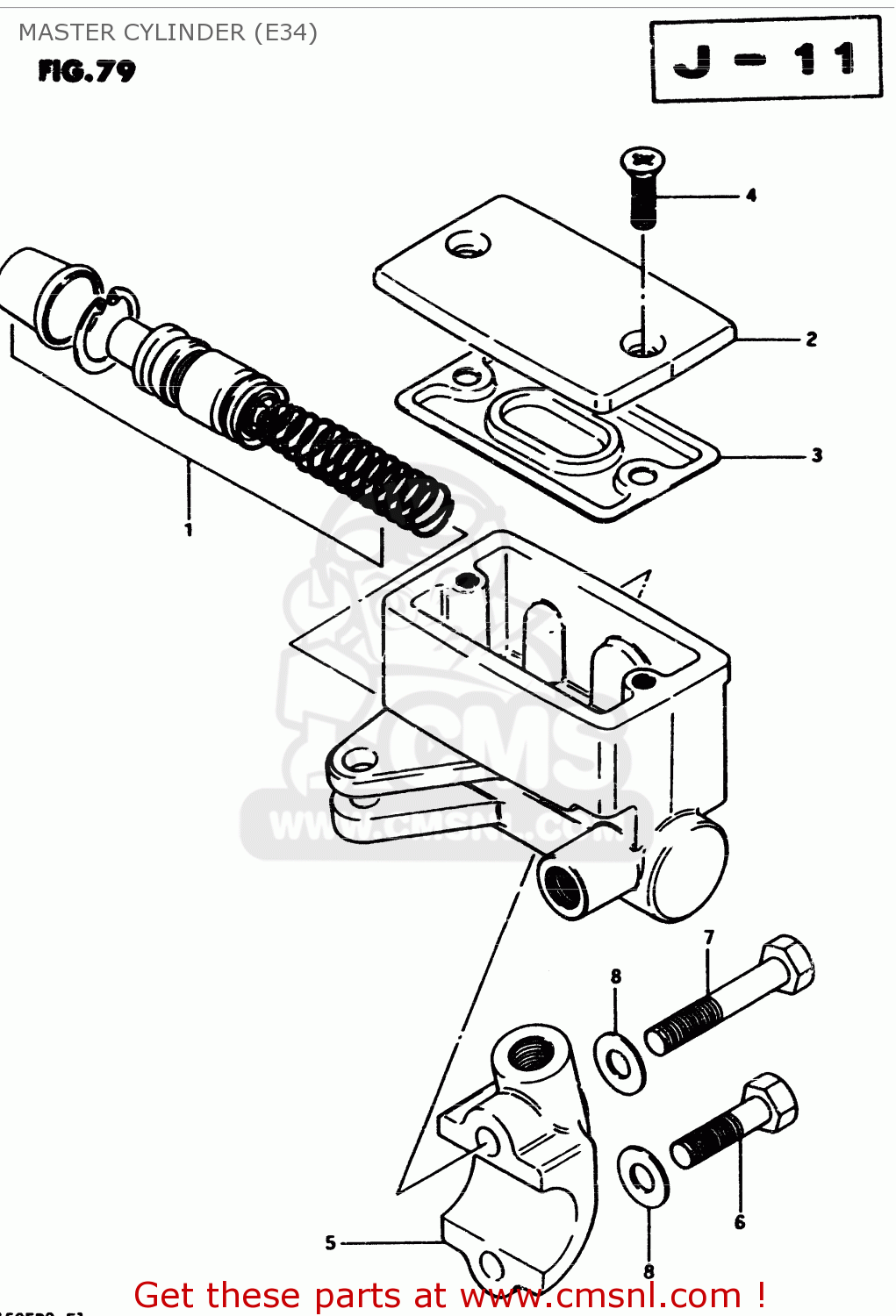 MASTER CYLINDER (E34) GS450E 1982 (Z2) GENERAL EXPORT (E01)