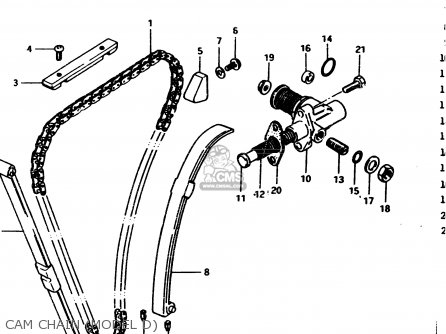 CAM CHAIN (MODEL D) - GS450E 1982 (Z2) GENERAL EXPORT (E01)
