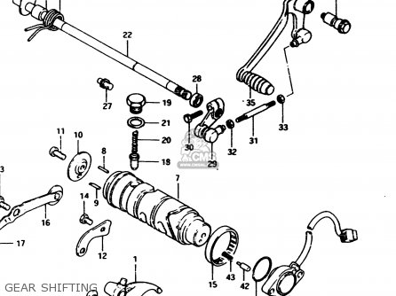 GEAR SHIFTING - GS450E 1982 (Z2) GENERAL EXPORT (E01)