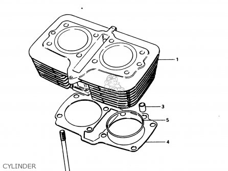 CYLINDER - GS450E 1982 (Z2) GENERAL EXPORT (E01)