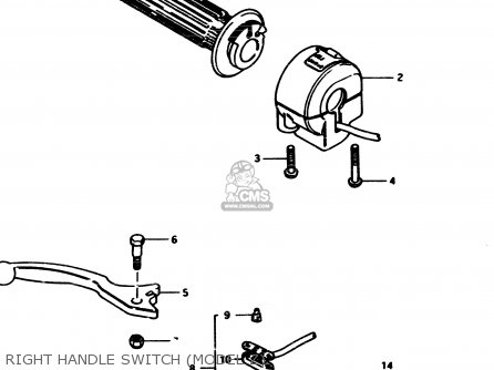 RIGHT HANDLE SWITCH (MODEL Z) - GS450E 1982 (Z2) GENERAL EXPORT (E01)