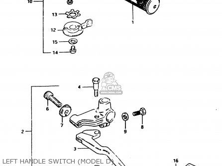 LEFT HANDLE SWITCH (MODEL D) - GS450E 1982 (Z2) GENERAL EXPORT (E01)