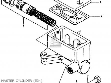 MASTER CYLINDER (E34) - GS450E 1982 (Z2) GENERAL EXPORT (E01)