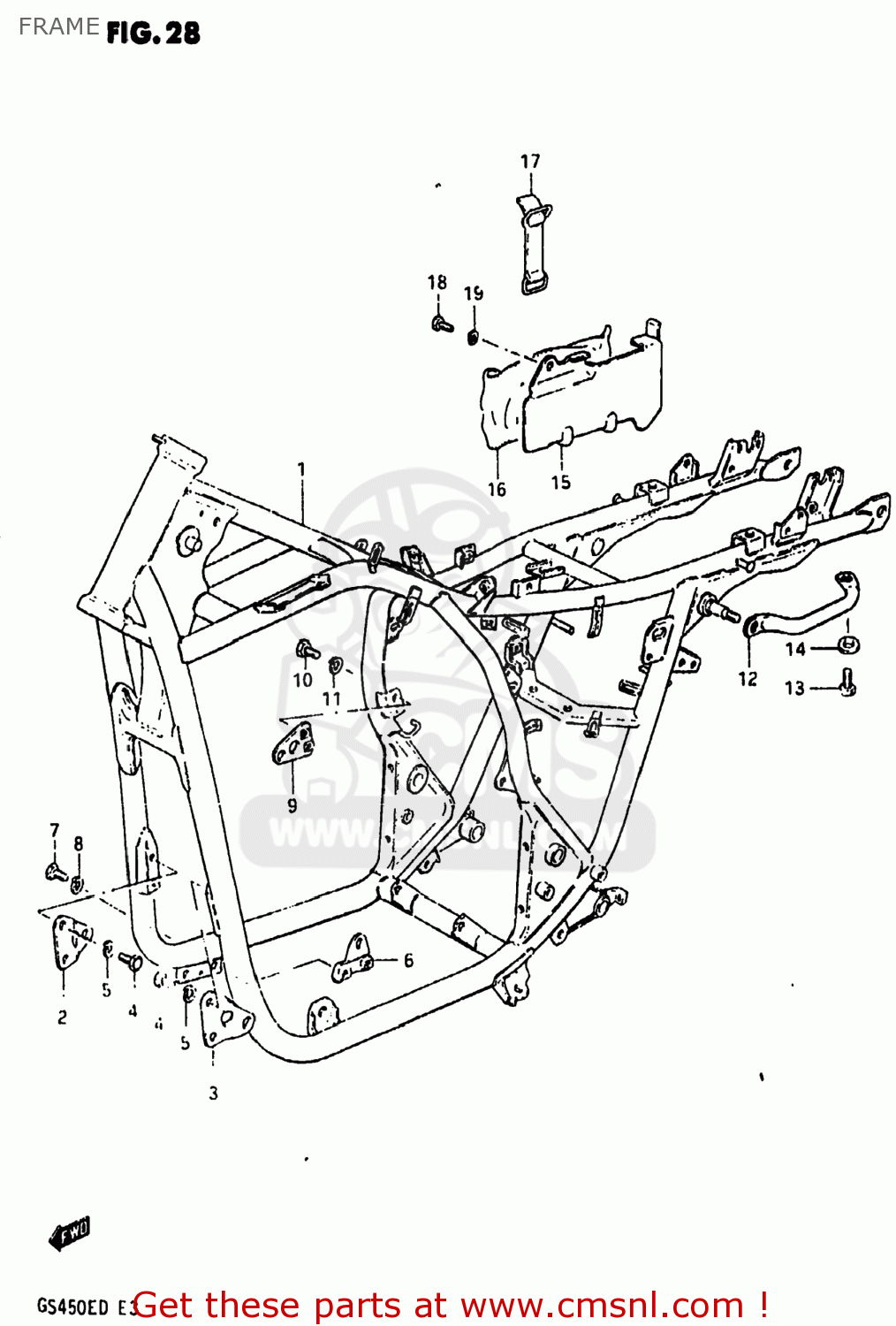 FRAME GS450E 1983 (D) USA (E03)
