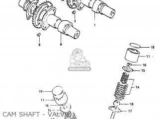 CAM SHAFT - VALVE - GS450E 1983 (D) USA (E03)