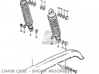CHAIN CASE - SHOCK ABSORBER - GS450E 1983 (D) USA (E03)