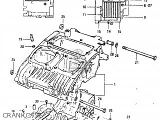 CRANKCASE - GS450E 1983 (D) USA (E03)