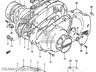 CRANKCASE COVER - GS450E 1983 (D) USA (E03)