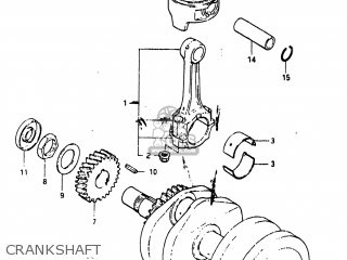 CRANKSHAFT - GS450E 1983 (D) USA (E03)
