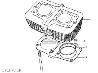 CYLINDER - GS450E 1983 (D) USA (E03)