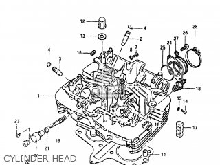 CYLINDER HEAD - GS450E 1983 (D) USA (E03)