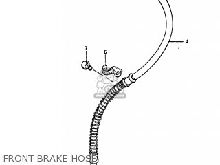 FRONT BRAKE HOSE - GS450E 1983 (D) USA (E03)