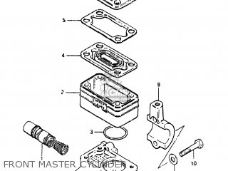 FRONT MASTER CYLINDER - GS450E 1983 (D) USA (E03)
