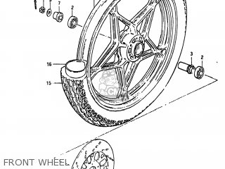 FRONT WHEEL - GS450E 1983 (D) USA (E03)