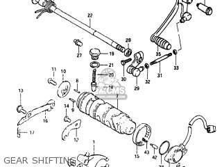 GEAR SHIFTING - GS450E 1983 (D) USA (E03)