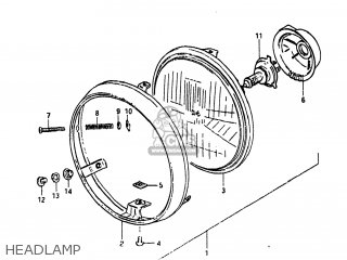 HEADLAMP - GS450E 1983 (D) USA (E03)