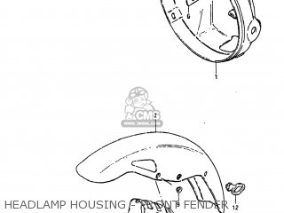 HEADLAMP HOUSING - FRONT FENDER - GS450E 1983 (D) USA (E03)
