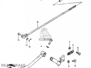 REAR BRAKE - GS450E 1983 (D) USA (E03)