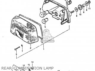 REAR COMBINATION LAMP - GS450E 1983 (D) USA (E03)