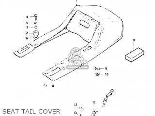 SEAT TAIL COVER - GS450E 1983 (D) USA (E03)