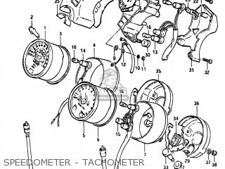 SPEEDOMETER - TACHOMETER - GS450E 1983 (D) USA (E03)