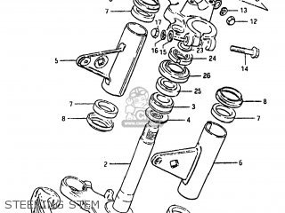 STEERING STEM - GS450E 1983 (D) USA (E03)