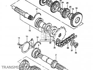 TRANSMISSION - GS450E 1983 (D) USA (E03)